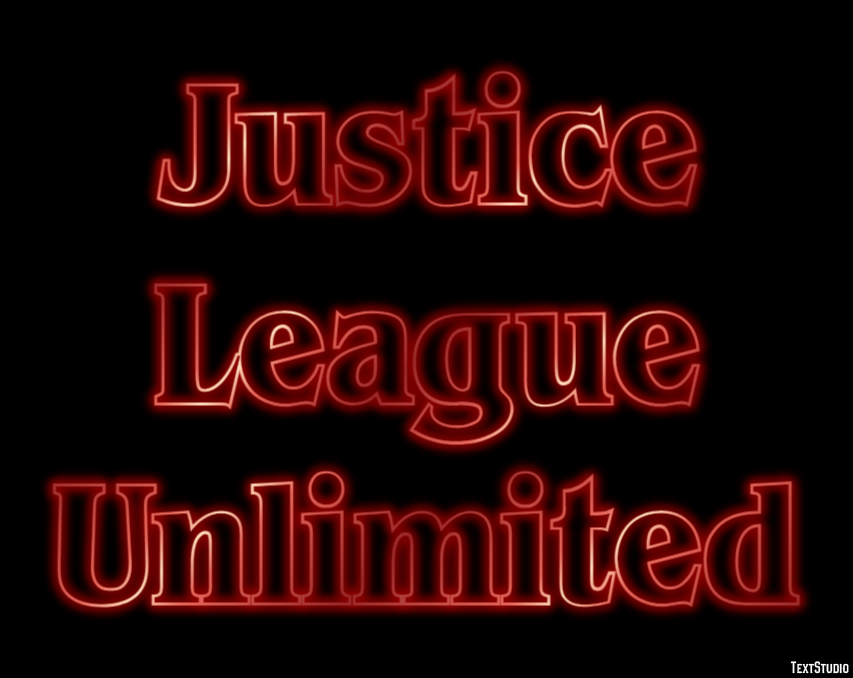 Justice League Unlimited Effetto testo