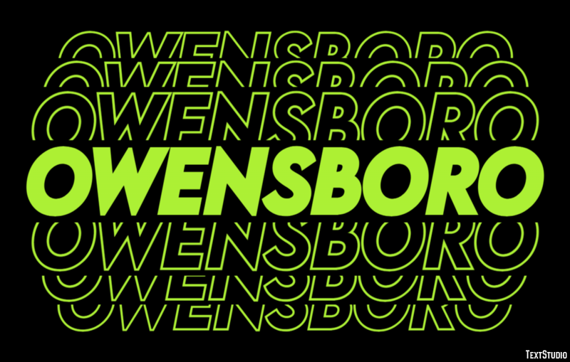 Owensboro Efeito de texto