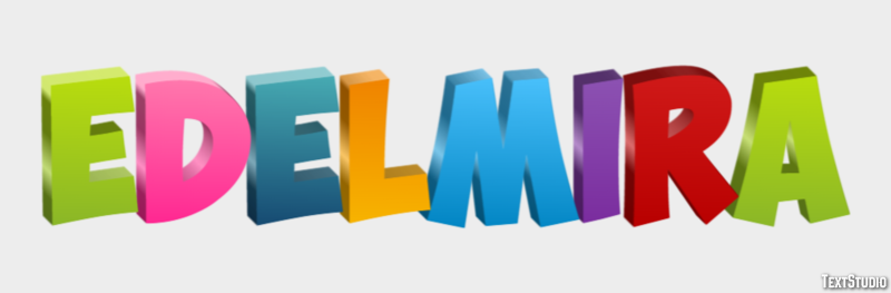 Edelmira Efecto de texto
