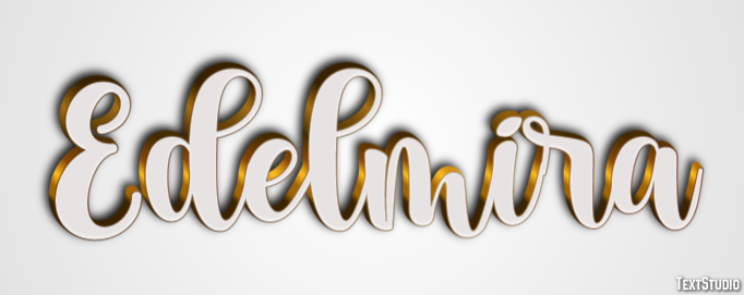 Edelmira Efecto de texto