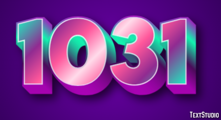 1031 Эффект текста