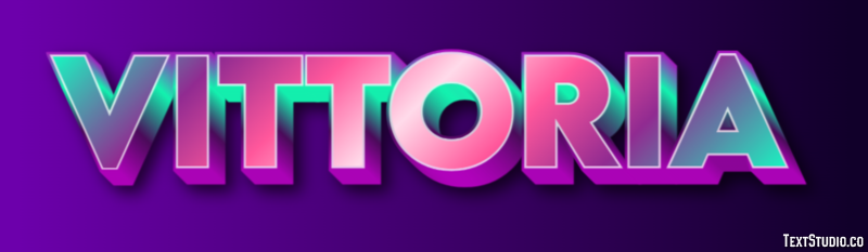 Vittoria Efecto de Texto