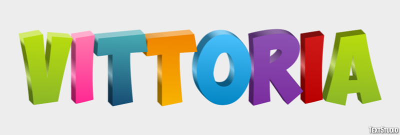 Vittoria Efecto de Texto