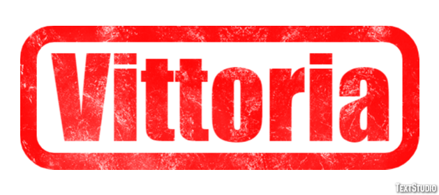 Vittoria Effetto testo