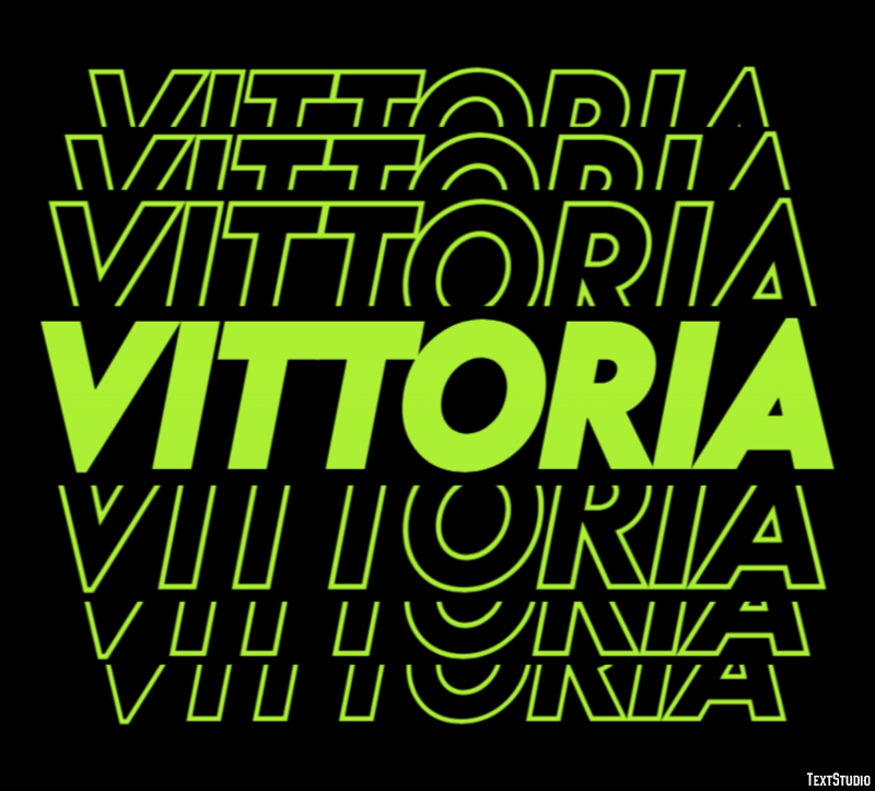 Vittoria Effetto testo