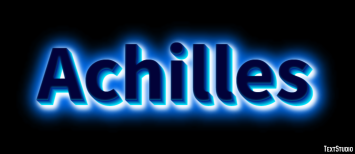 Achilles Эффект текста