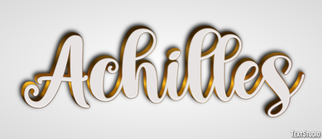 Achilles Text Effect