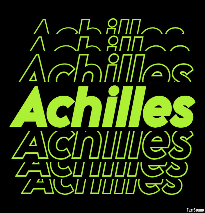 Achilles Text Effect