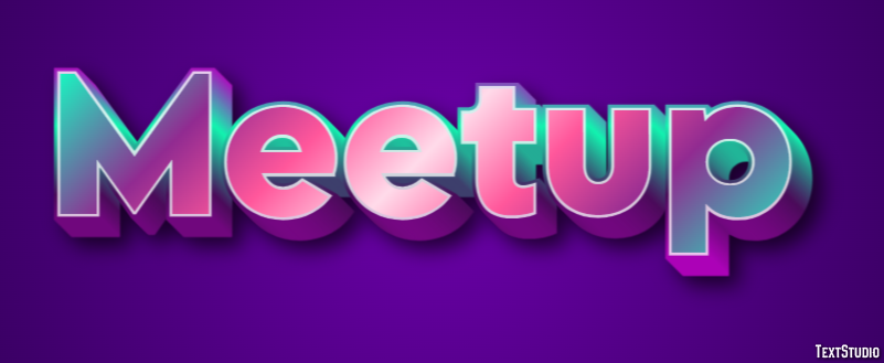 Meetup Efeito de texto