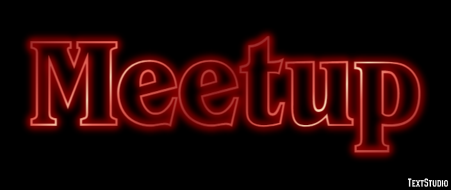 Meetup Эффект текста