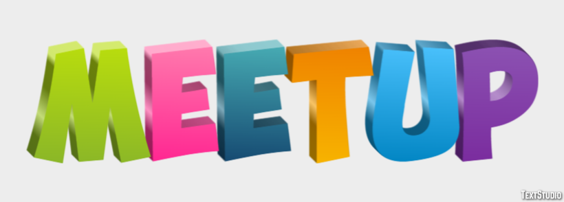 Meetup Efeito de texto