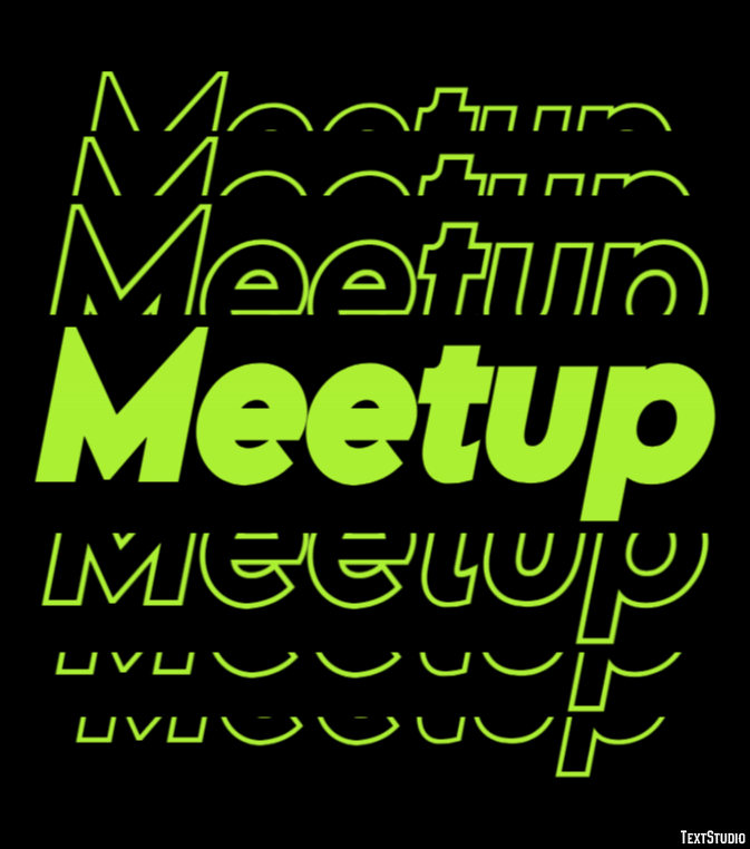 Meetup Efecto de Texto