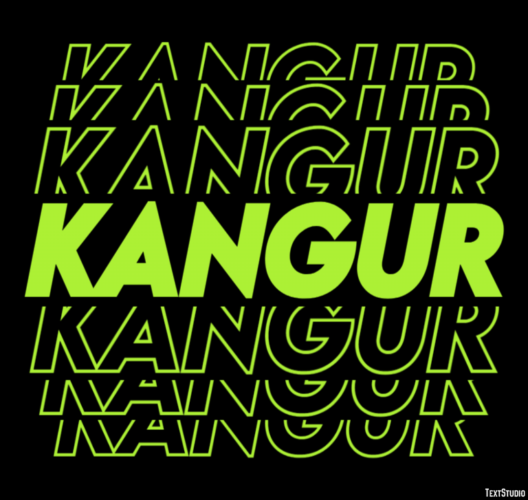 Kangur Texteffekt