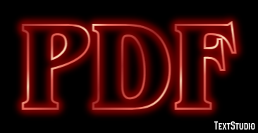 PDF Эффект текста