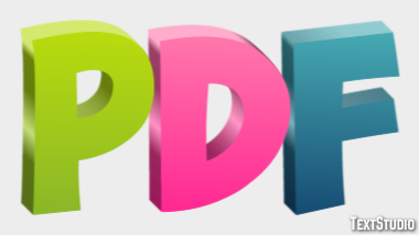 PDF Effetto testo