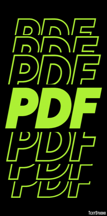 PDF Efecto de Texto