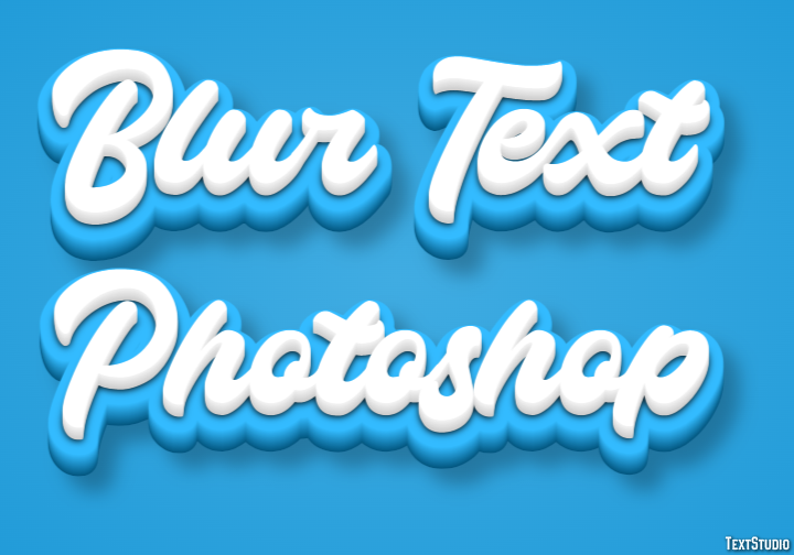 Blur Text Photoshop Text effect