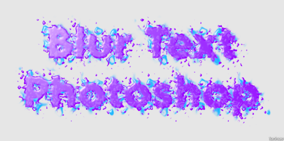 Blur Text Photoshop Text Effect