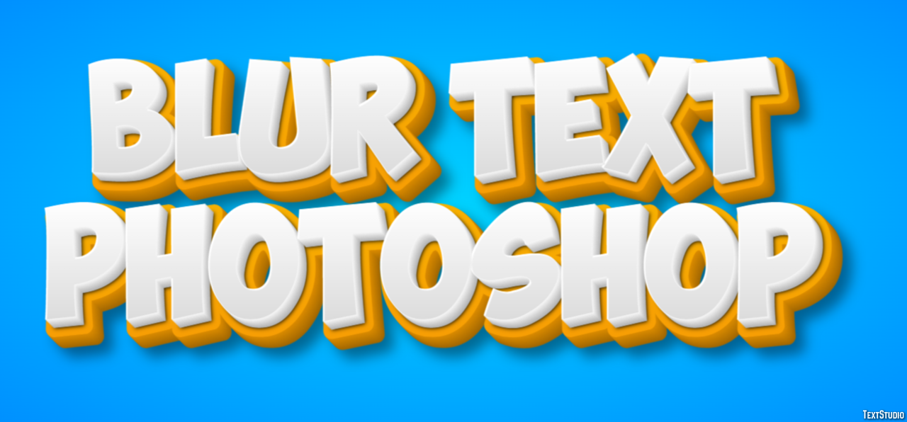 Blur Text Photoshop Effet de Texte
