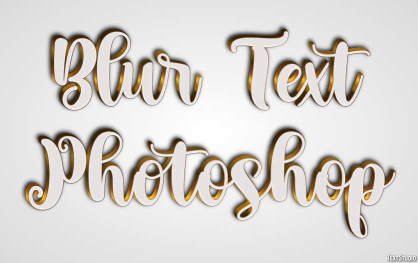 Blur Text Photoshop Effet de Texte