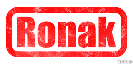 Ronak Text effect