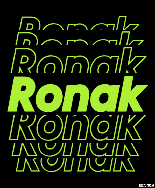 Ronak Text Effect