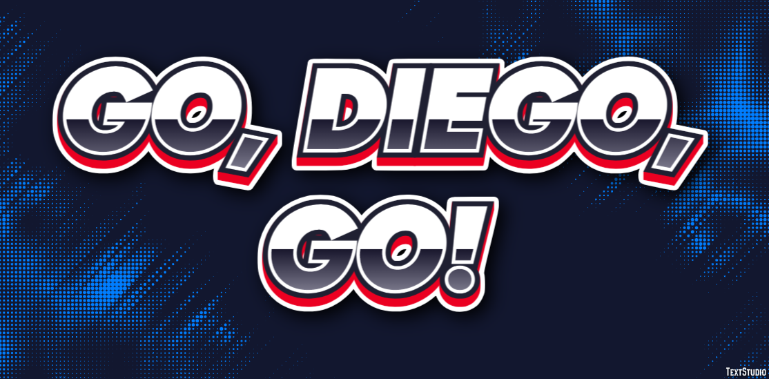 Go, Diego, Go! Text effect
