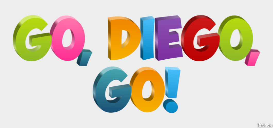 Go, Diego, Go! Metin Efekti