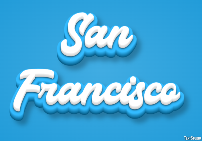 San Francisco Texteffekt