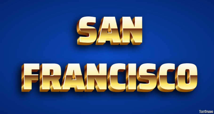 San Francisco Texteffekt