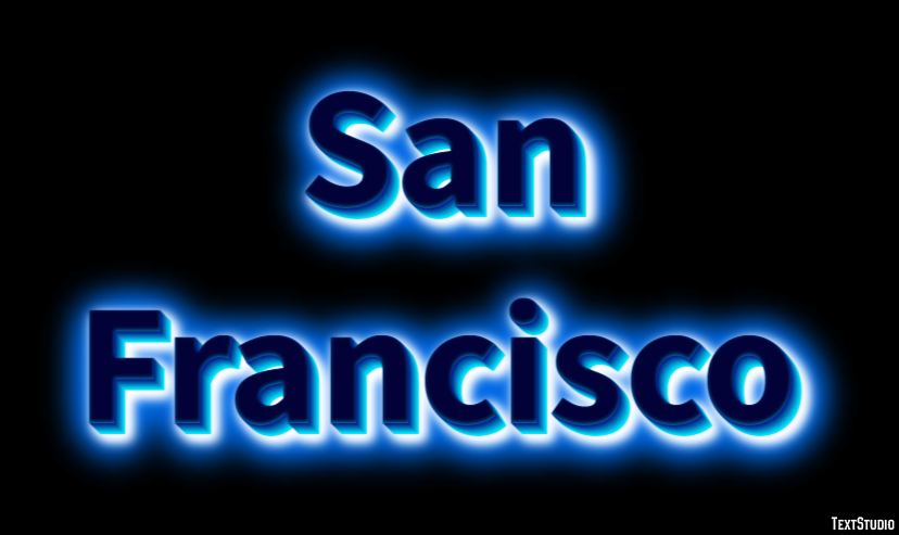 San Francisco Texteffekt