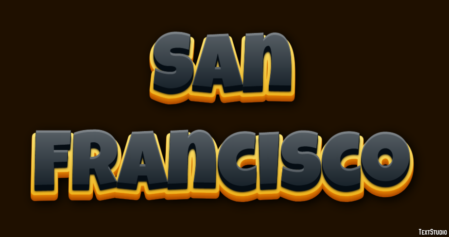 San Francisco Texteffekt