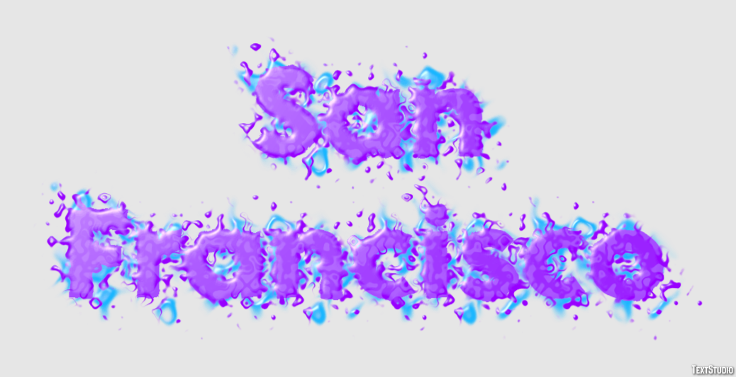 San Francisco Texteffekt