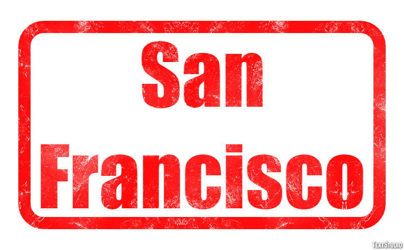 San Francisco Texteffekt