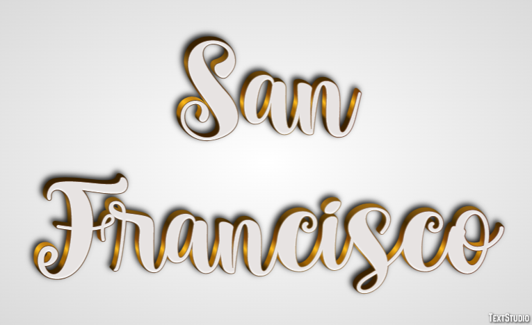 San Francisco Texteffekt
