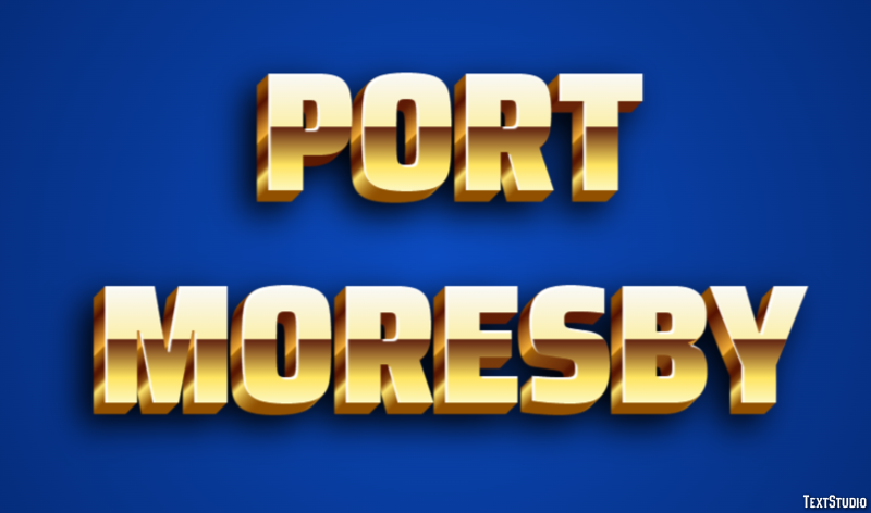 Port Moresby Metin Efekti