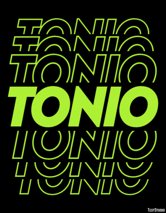 Tonio Effetto testo