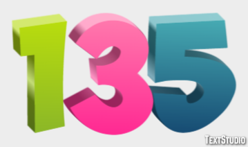 135 Effetto testo