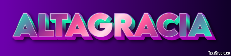Altagracia Efecto de texto