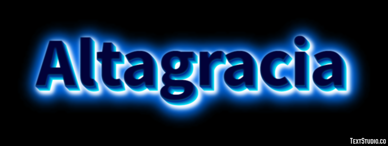 Altagracia Efecto de texto