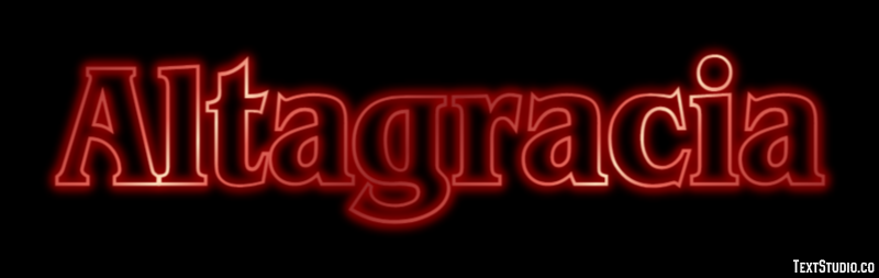 Altagracia Efecto de texto