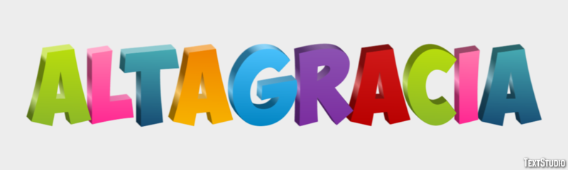 Altagracia Efecto de texto