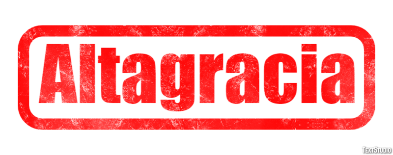 Altagracia Efecto de texto