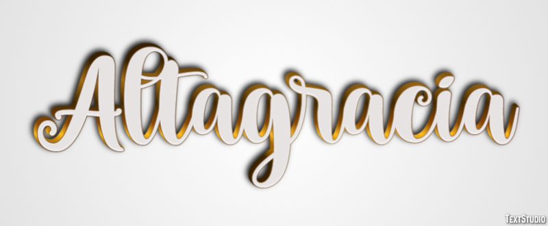 Altagracia Efecto de texto