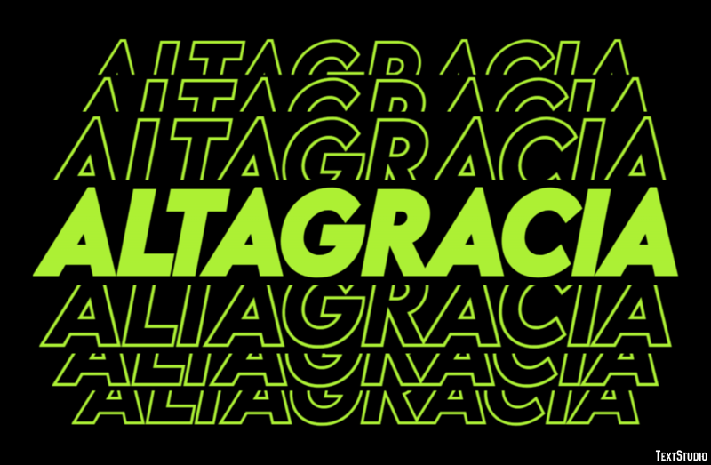 Altagracia Efecto de texto