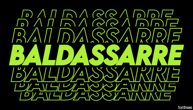 Baldassarre Effetto testo