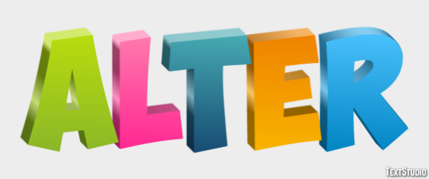 Alter Text Effect