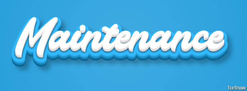Maintenance Text Effect