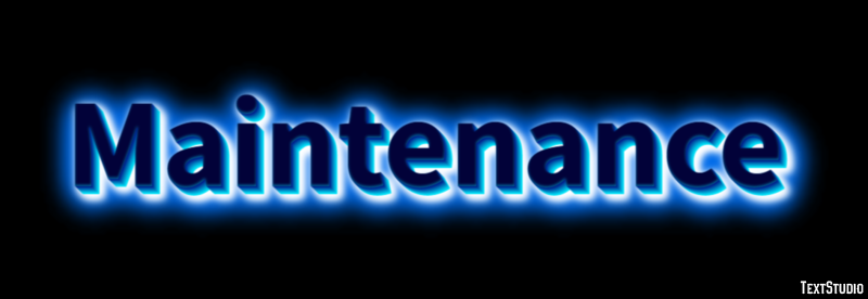Maintenance Text Effect