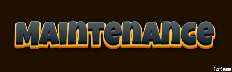 Maintenance Text Effect